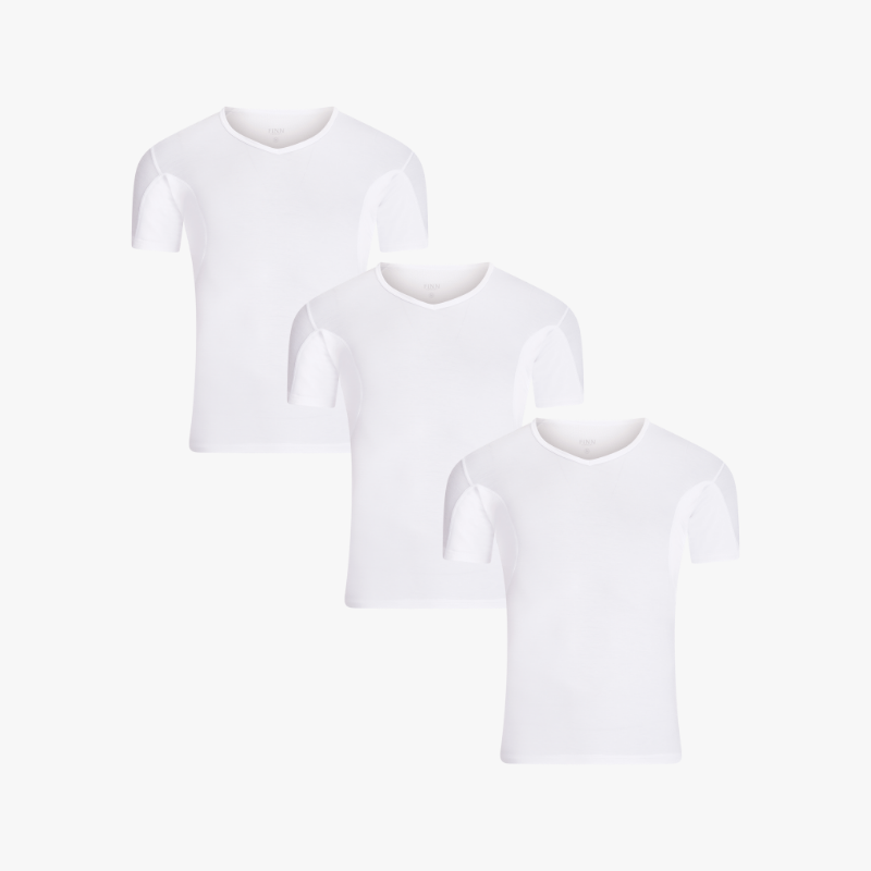 3er Pack Anti-Schweiß Shirt extra Rücken-Schutz