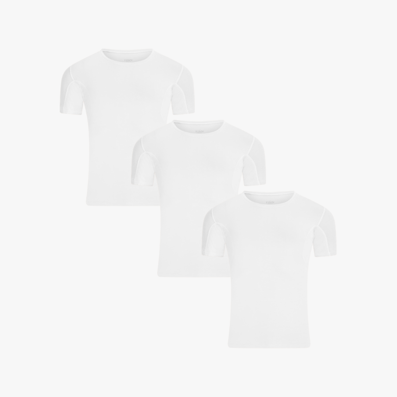 3er Pack Anti-Schweiß Shirt Rundhals Classic