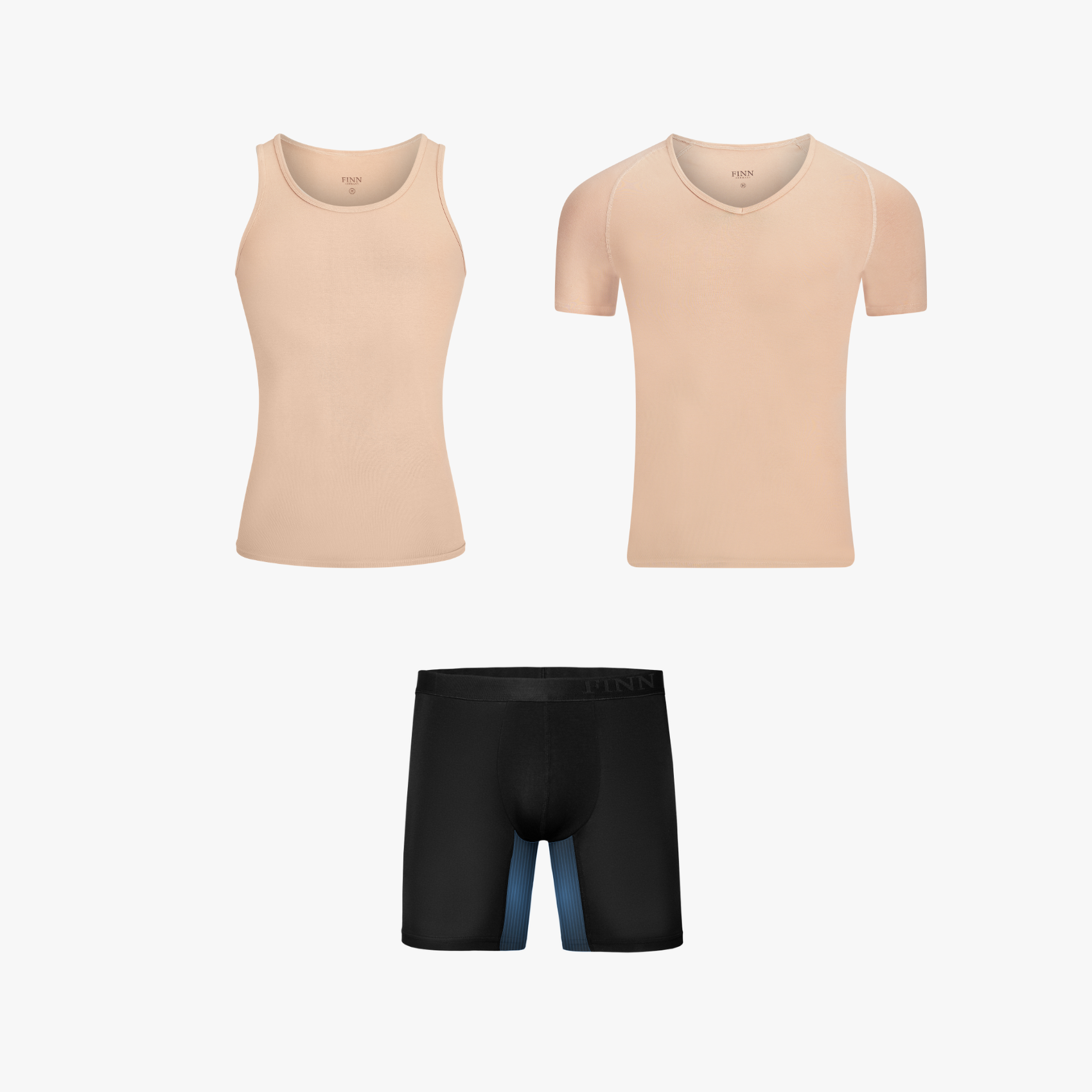 Shapewear Komfort-Set - Tank + Unterhemd + Anti-Reibungs Boxer