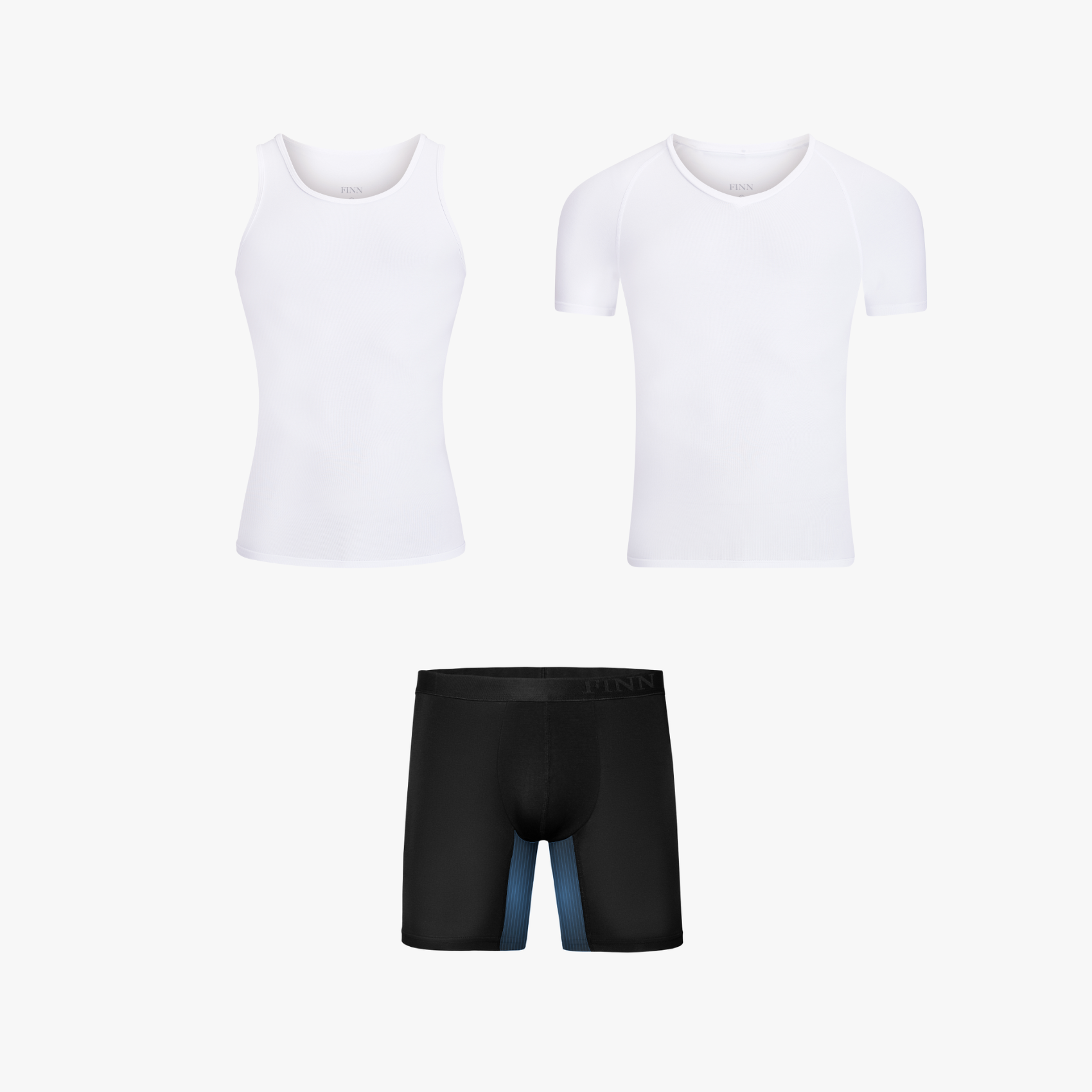 Shapewear Komfort-Set - Tank + Unterhemd + Anti-Reibungs Boxer
