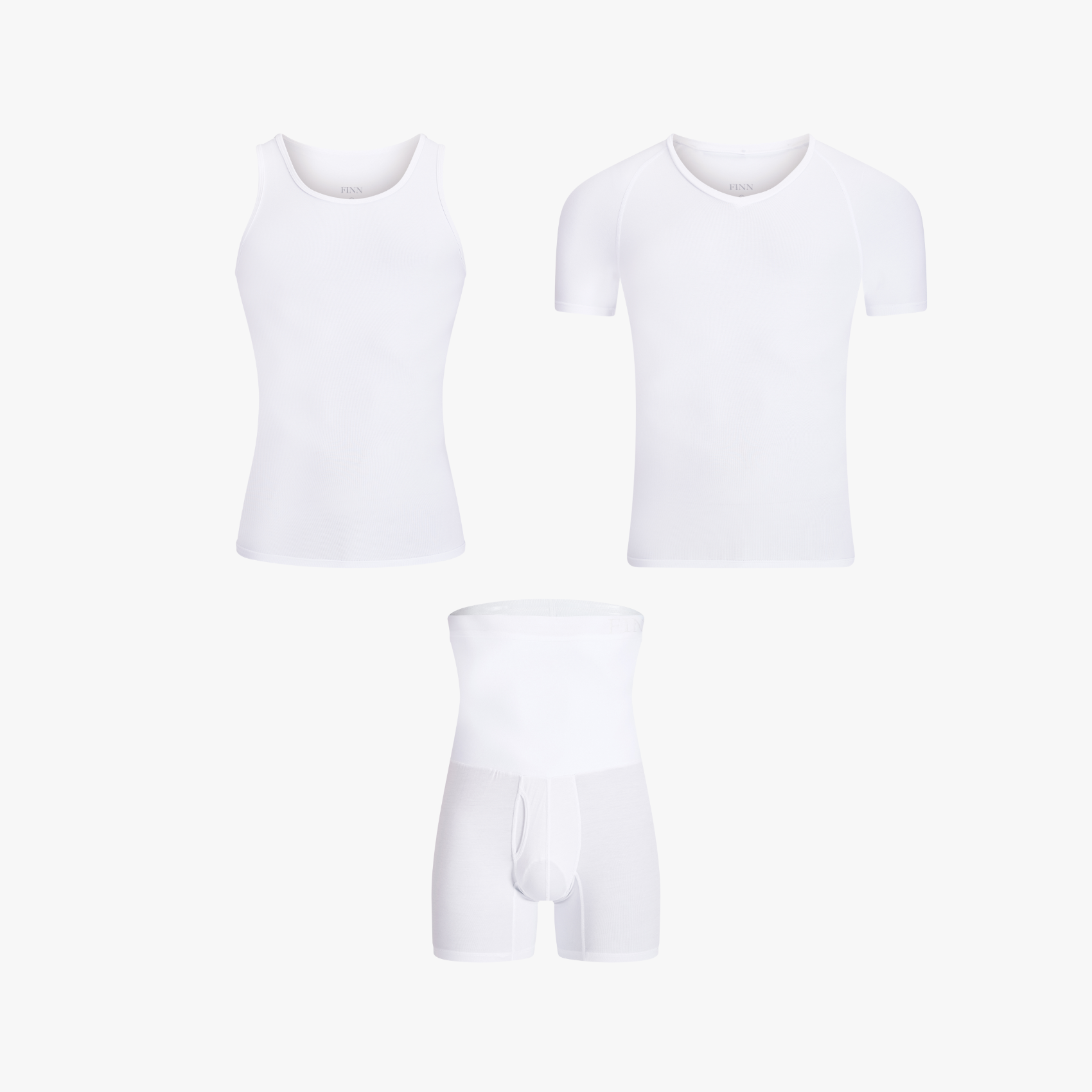 Shapewear Rundum-Set Baumwolle - Tank + Unterhemd + Shorts