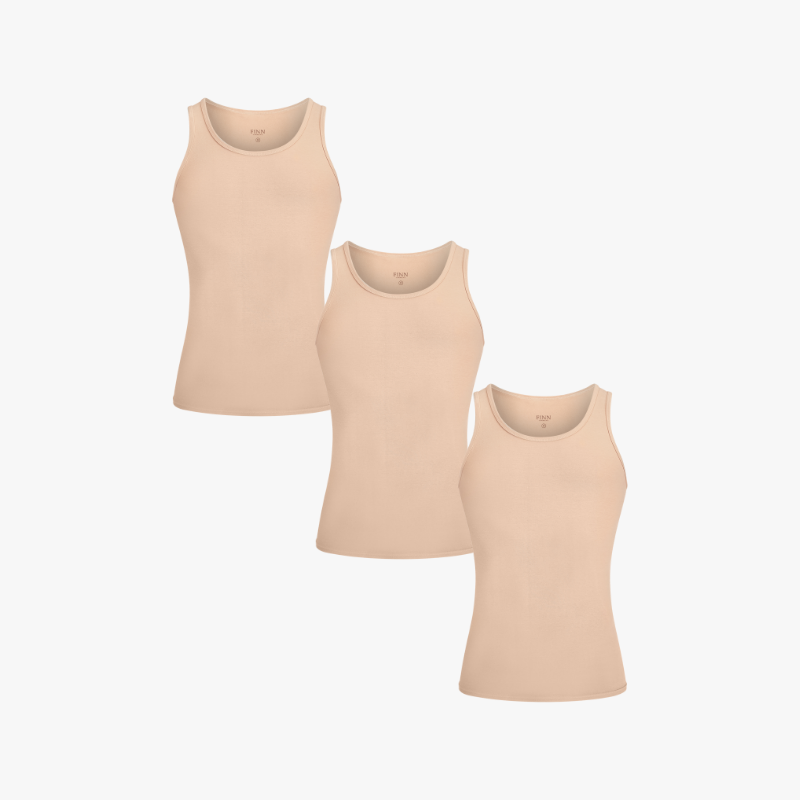 3er Pack Shapewear Tank-Top aus Baumwolle