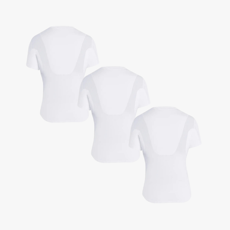 3er Pack Anti-Schweiß Shirt extra Rücken-Schutz