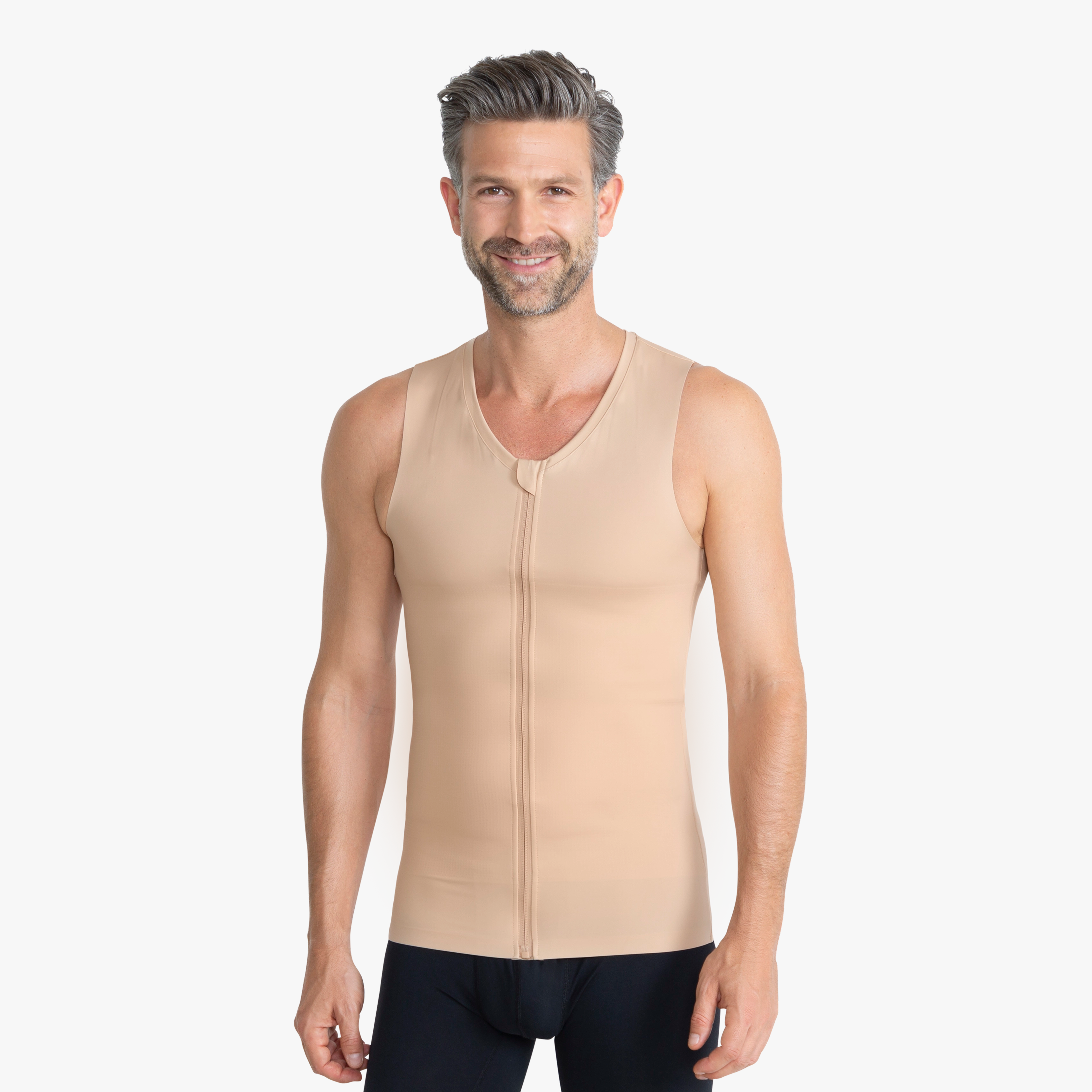 Shapewear Tank-Top nude mit starkem Kompressionseffekt. Mit praktischem Reißverschluss für leichteres Anziehen und definierteren Oberkörper
#farbe_nude