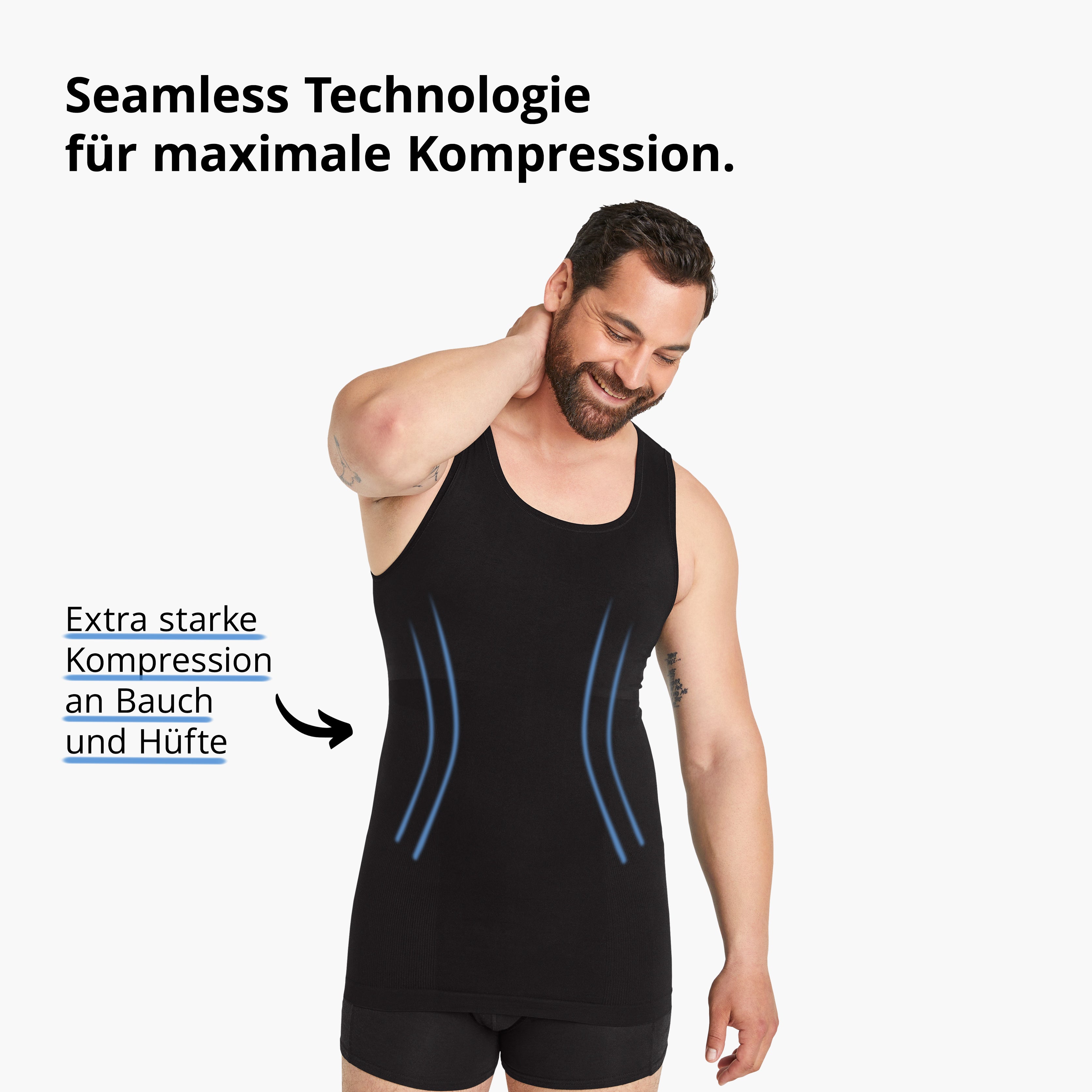 Seamless Shapewear Tank-Top  Bauchweg Unterhemd FINN Design
