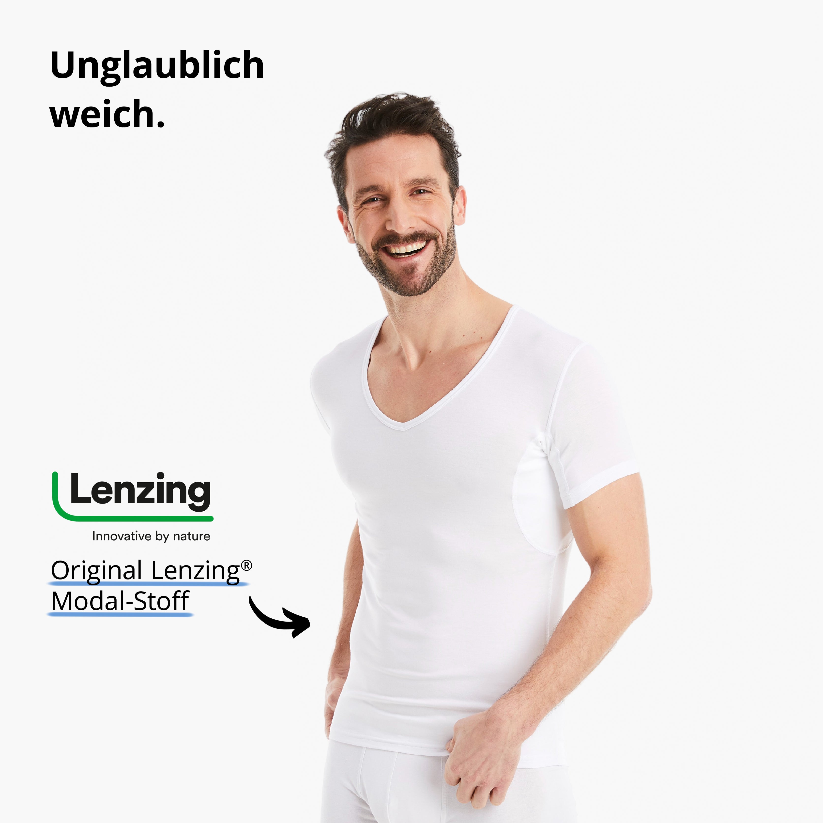 Einsätze Herren Integrierte Achseln Anti-Schweiß Design den unter FINN | Unterhemd